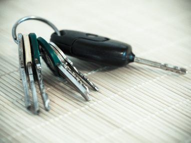 Car keys from a donated car in Cleveland, Tennessee.