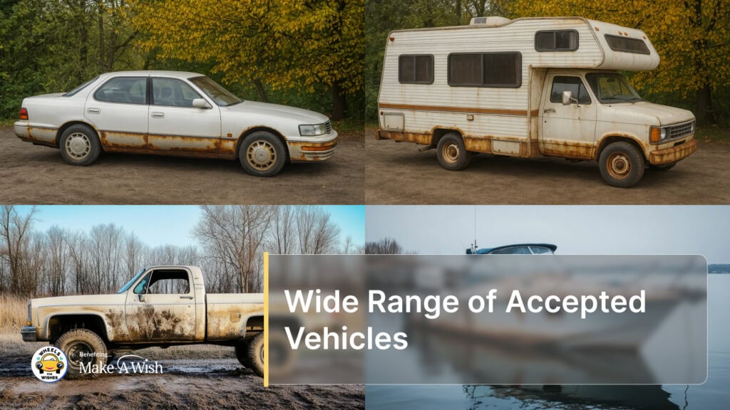 Wide Range of Accepted Vehicles