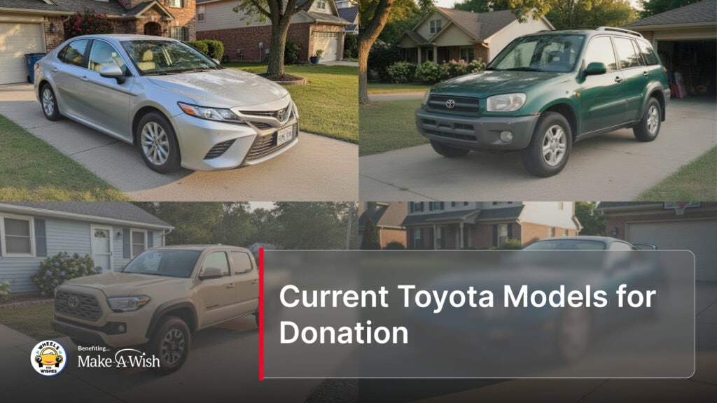 Current Toyota Models for Donation