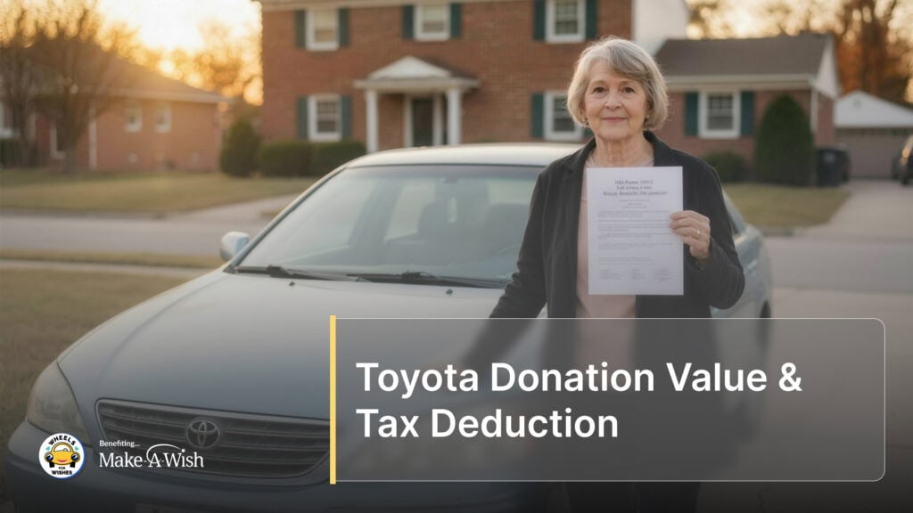 Toyota Donation Value & Tax Deduction